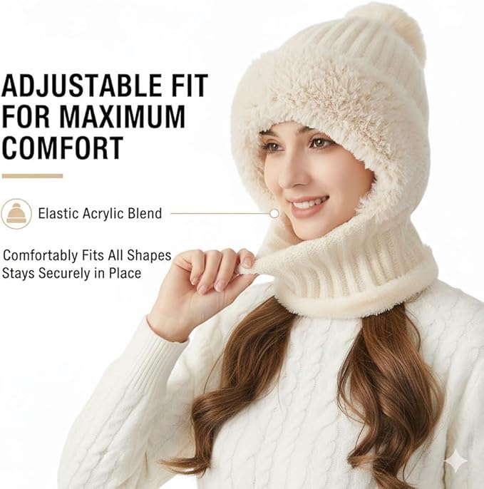 3-in-1 Winter Hat with Face Cover & Ear Protection - Image 2